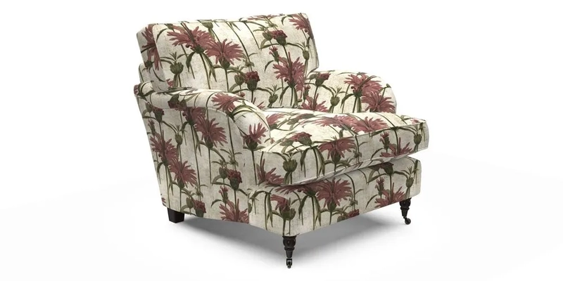 Alwinton Chair in Linwood Tango Velvet Sapphire