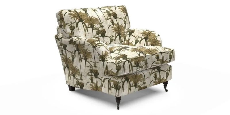 Alwinton Chair in Linwood Tango Velvet Sapphire