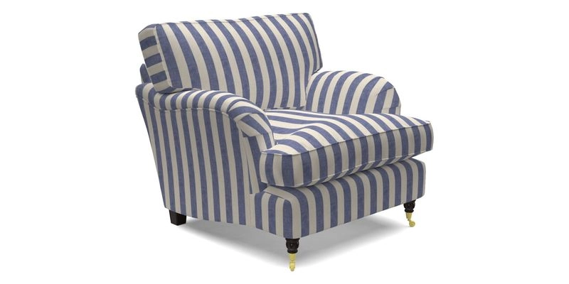 Alwinton Chair in Linwood Tango Velvet Sapphire