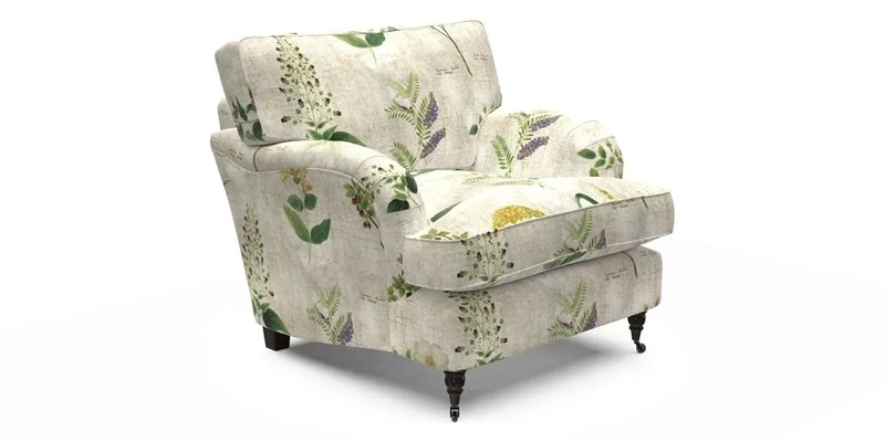 Alwinton Chair in Linwood Tango Velvet Sapphire