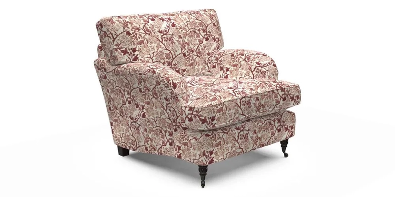 Alwinton Chair in Linwood Tango Velvet Sapphire