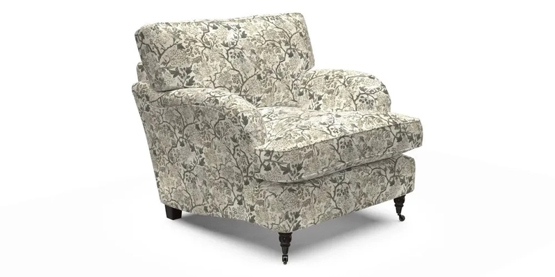 Alwinton Chair in Linwood Tango Velvet Sapphire