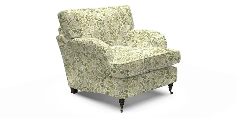 Alwinton Chair in Linwood Tango Velvet Sapphire