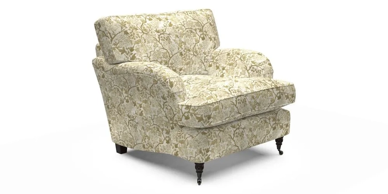 Alwinton Chair in Linwood Tango Velvet Sapphire