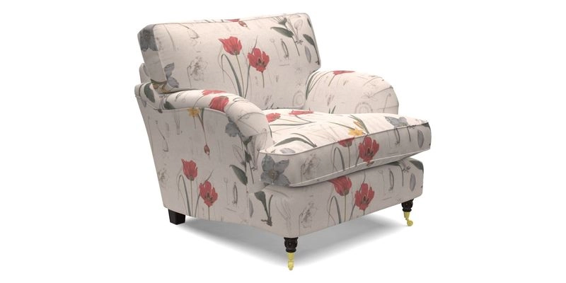 Alwinton Chair in Linwood Tango Velvet Sapphire