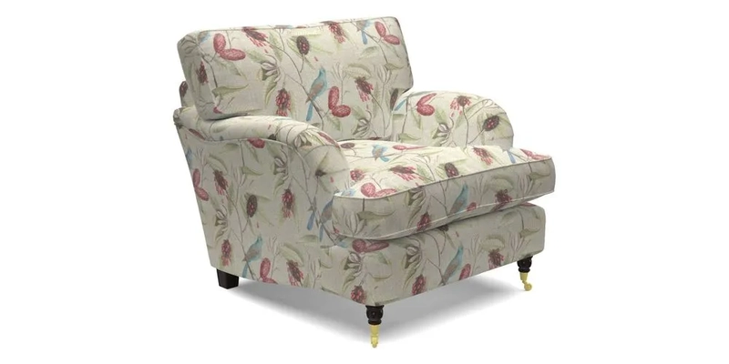 Alwinton Chair in Linwood Tango Velvet Sapphire