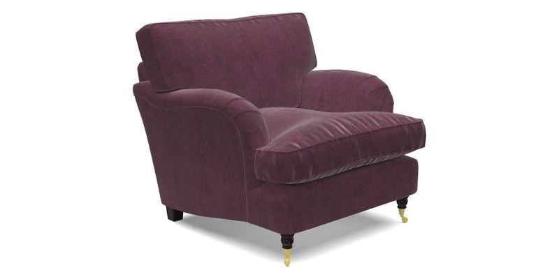 Alwinton Chair in Linwood Tango Velvet Sapphire