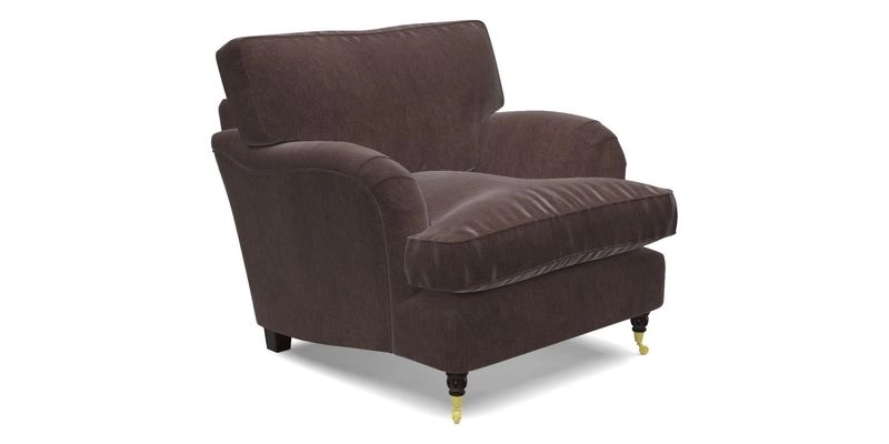 Alwinton Chair in Linwood Tango Velvet Sapphire