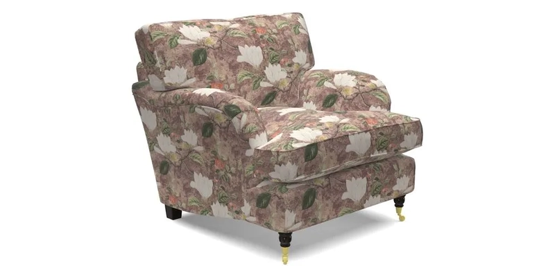 Alwinton Chair in Linwood Tango Velvet Sapphire