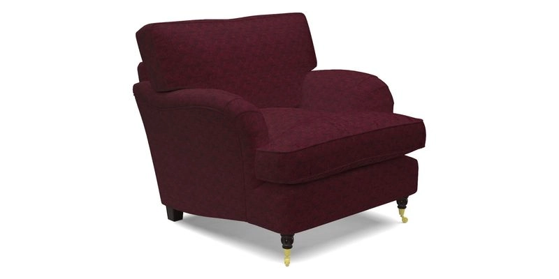 Alwinton Chair in Linwood Tango Velvet Sapphire