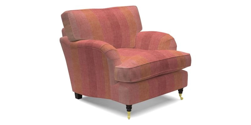 Alwinton Chair in Linwood Tango Velvet Sapphire