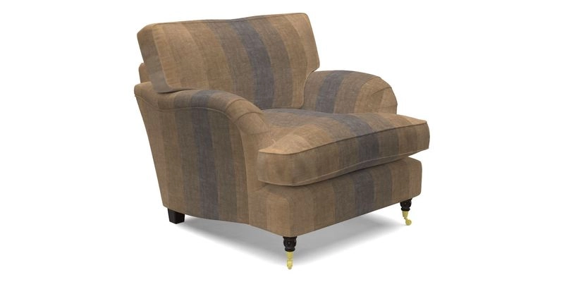 Alwinton Chair in Linwood Tango Velvet Sapphire