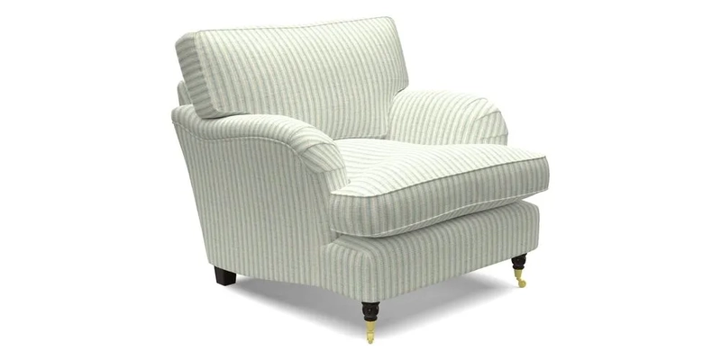 Alwinton Chair in Linwood Tango Velvet Sapphire