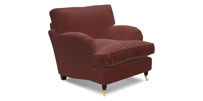 Alwinton Chair in Linwood Tango Velvet Sapphire
