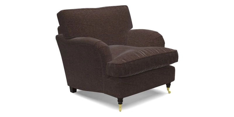 Alwinton Chair in Linwood Tango Velvet Sapphire