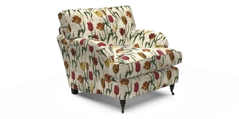 Alwinton Chair in Linwood Tango Velvet Sapphire