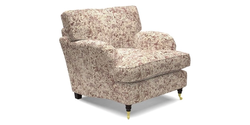 Alwinton Chair in Linwood Tango Velvet Sapphire