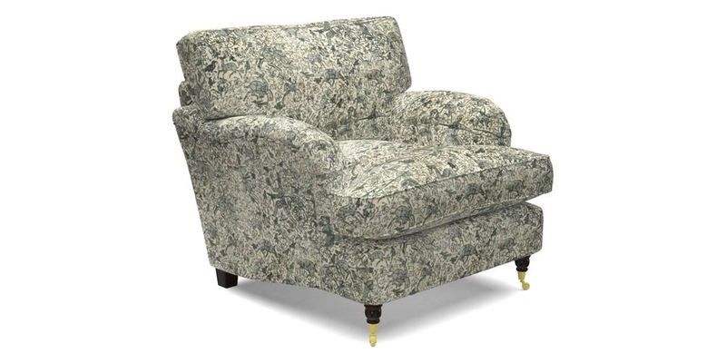 Alwinton Chair in Linwood Tango Velvet Sapphire