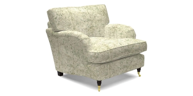 Alwinton Chair in Linwood Tango Velvet Sapphire