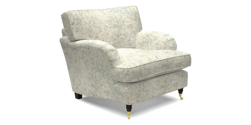 Alwinton Chair in Linwood Tango Velvet Sapphire