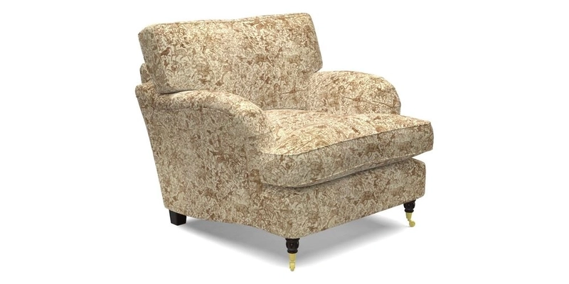 Alwinton Chair in Linwood Tango Velvet Sapphire