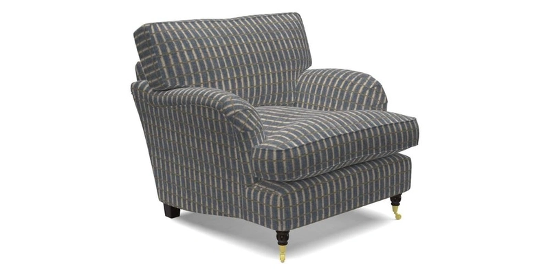 Alwinton Chair in Linwood Tango Velvet Sapphire