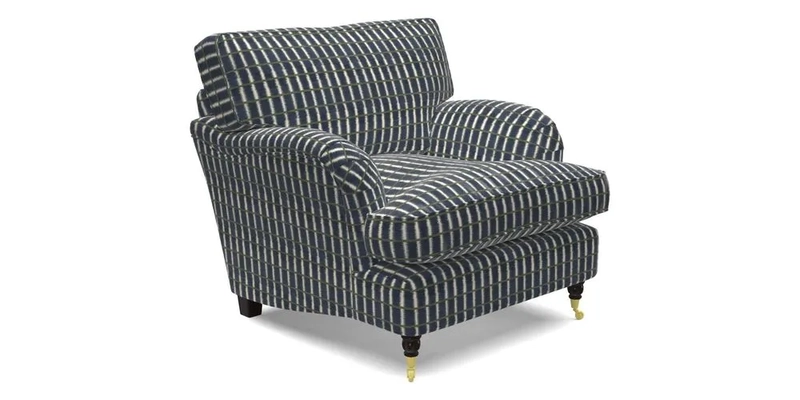 Alwinton Chair in Linwood Tango Velvet Sapphire