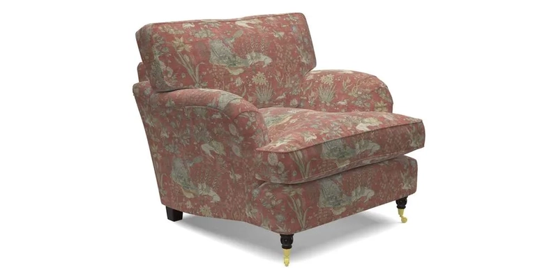 Alwinton Chair in Linwood Tango Velvet Sapphire