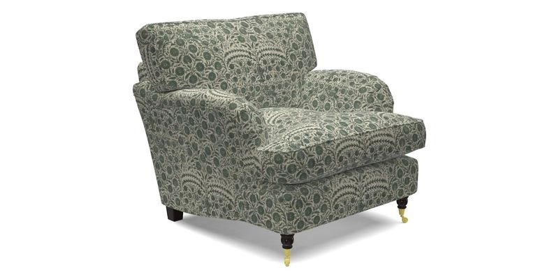Alwinton Chair in Linwood Tango Velvet Sapphire