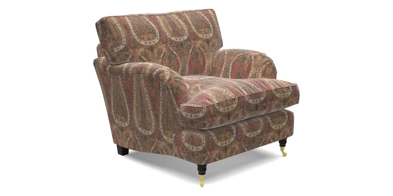 Alwinton Chair in Linwood Tango Velvet Sapphire