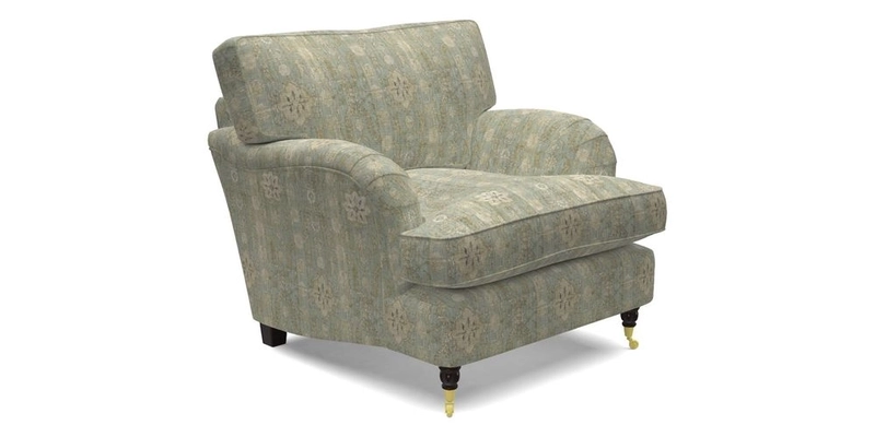 Alwinton Chair in Linwood Tango Velvet Sapphire