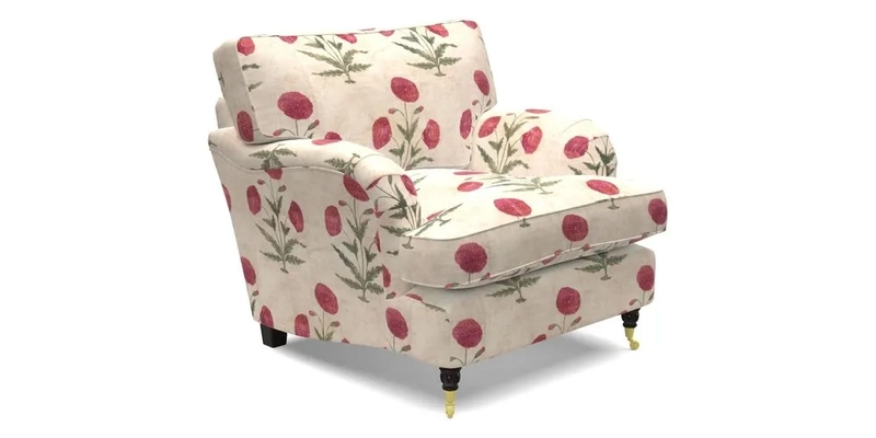 Alwinton Chair in Linwood Tango Velvet Sapphire