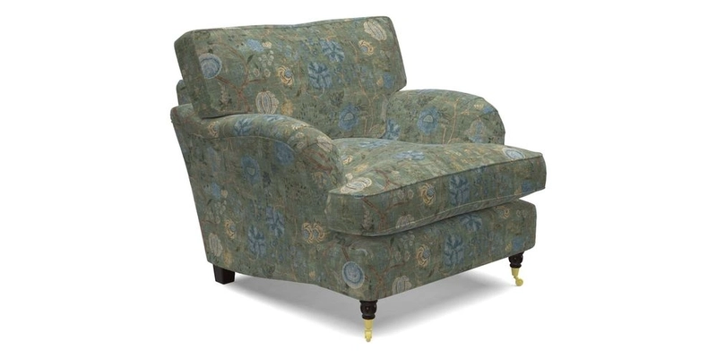 Alwinton Chair in Linwood Tango Velvet Sapphire