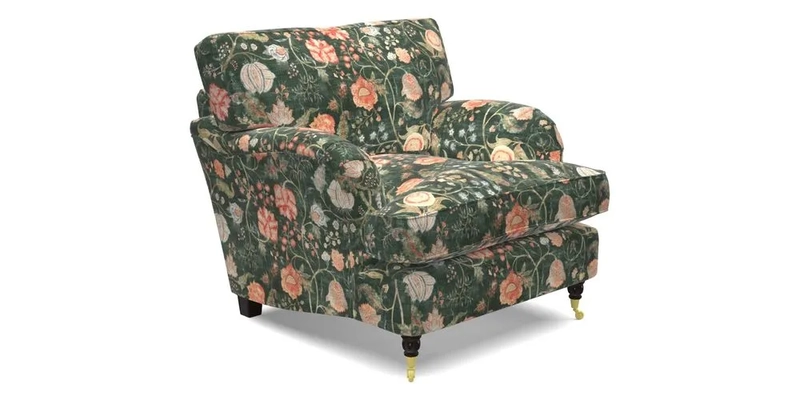 Alwinton Chair in Linwood Tango Velvet Sapphire