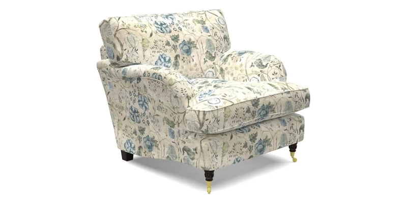 Alwinton Chair in Linwood Tango Velvet Sapphire