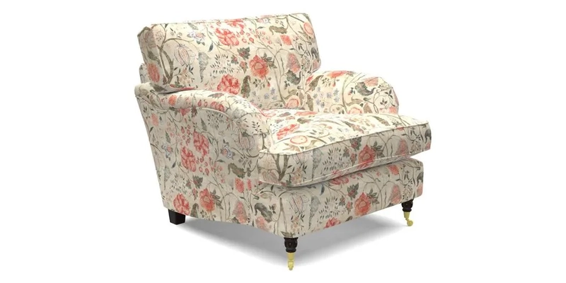 Alwinton Chair in Linwood Tango Velvet Sapphire