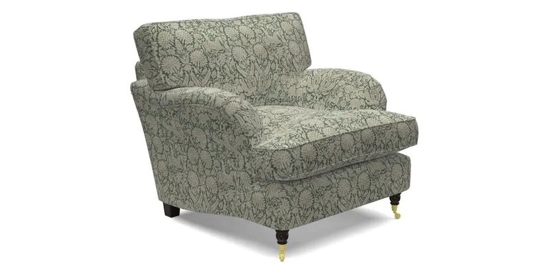 Alwinton Chair in Linwood Tango Velvet Sapphire