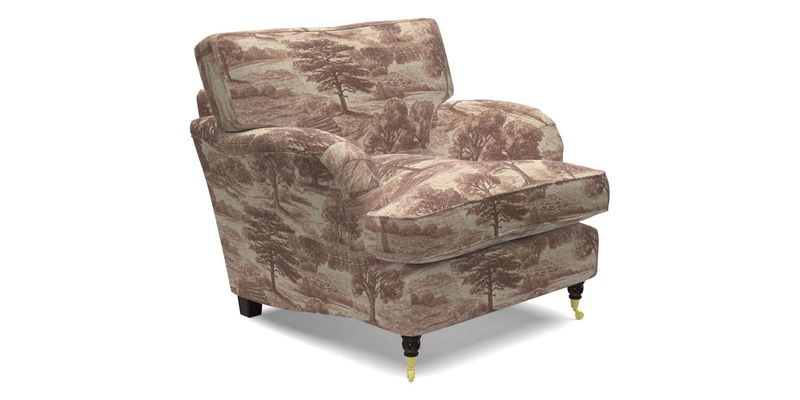 Alwinton chair in Linwood Tango Velvet Sapphire