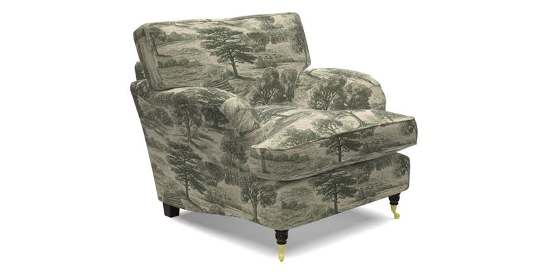 Alwinton chair in Linwood Tango Velvet Sapphire