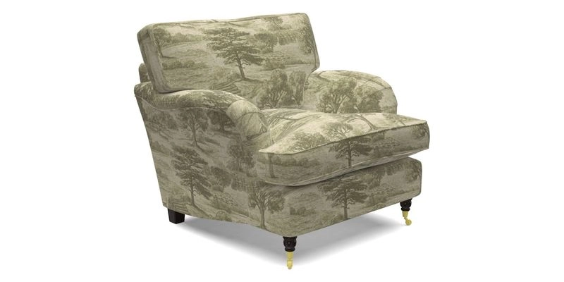 Alwinton chair in Linwood Tango Velvet Sapphire