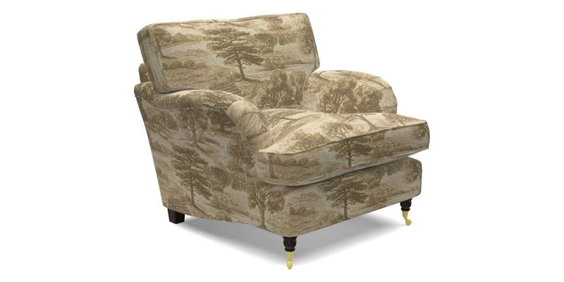 Alwinton chair in Linwood Tango Velvet Sapphire