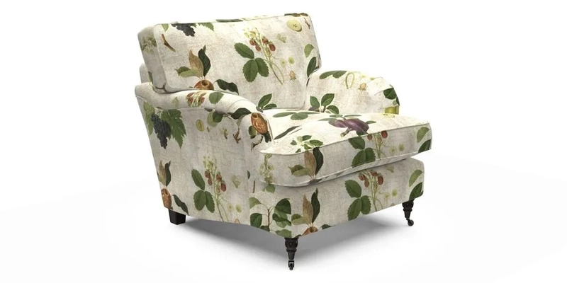 Alwinton Chair in Linwood Tango Velvet Sapphire