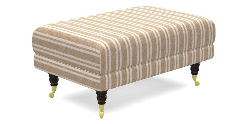 Alwinton Small Footstool In Bluebellgray Petite Mode & Haresfield 2.5 seater sofa In Linwood Omega Velvet 25 Pink