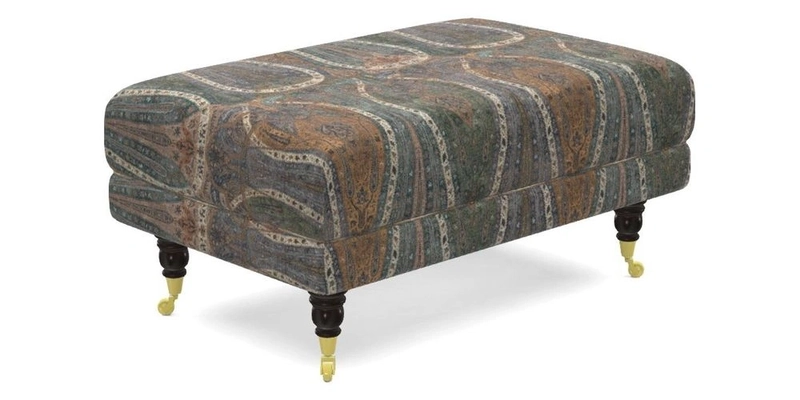 Alwinton Footstool in Osborne & Little Palazzo Pellestrina
