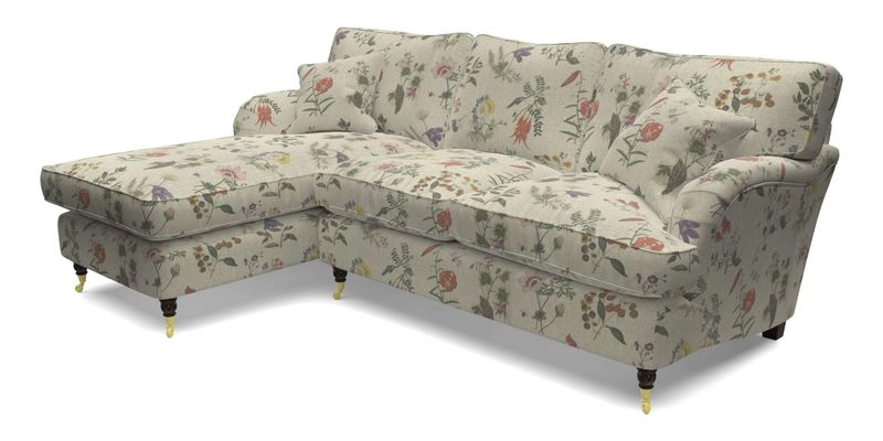 Alwinton LHF Chaise in Floral Linen Lela Mystery