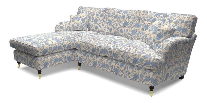 Alwinton LHF Chaise in Floral Linen Lela Mystery