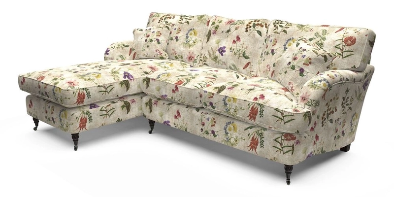Alwinton LHF Chaise in Floral Linen Lela Mystery