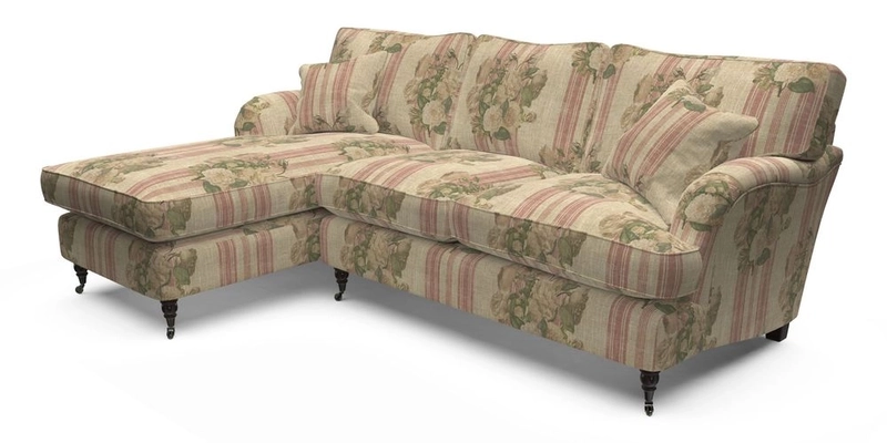 Alwinton LHF Chaise in Floral Linen Lela Mystery
