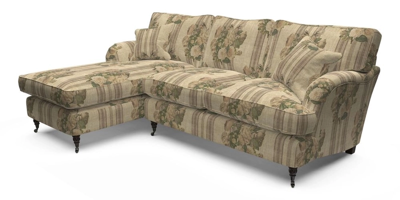 Alwinton LHF Chaise in Floral Linen Lela Mystery
