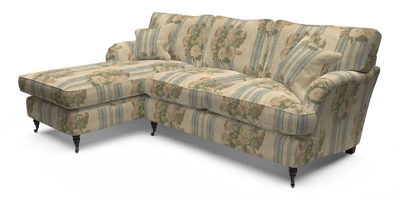 Alwinton LHF Chaise in Floral Linen Lela Mystery